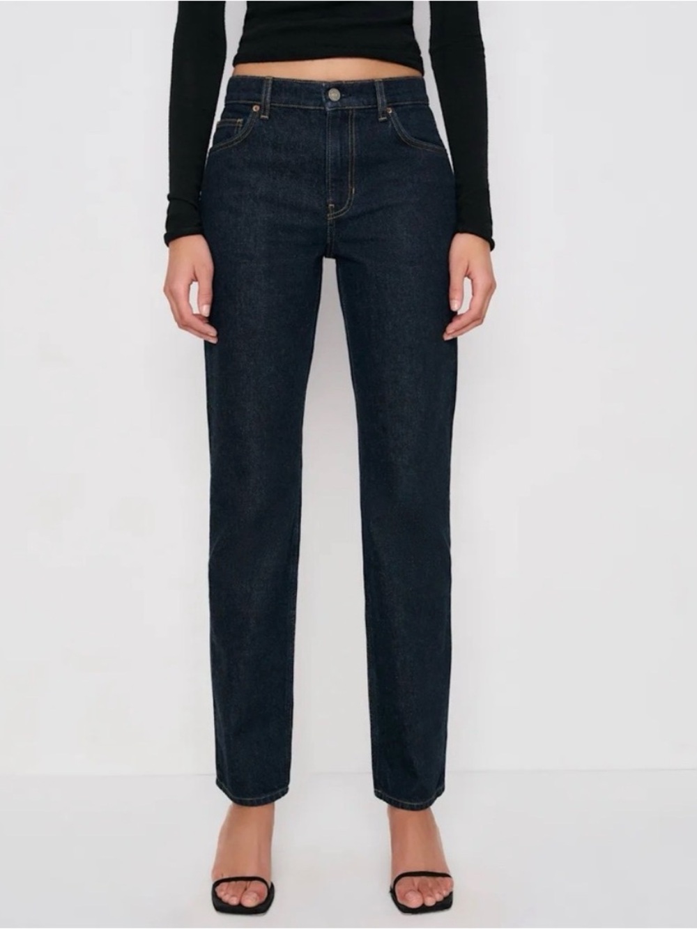 Reformation Greer Mid Rise Straight Jeans 28